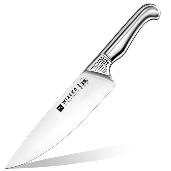 WIZEKA Kitchen Knife Set with Block, NSF Certified 15pcs German Steel  1.4116 Knife Block Set, Professional Chef Knife Set with Built-in  Sharpener, Starry Sky Se…